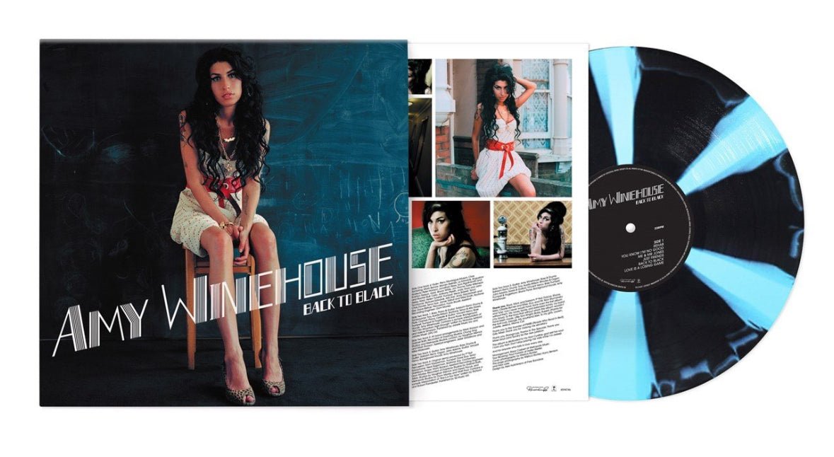 Amy Winehouse - Back To Black - Black Blue Swirl - BeatRelease