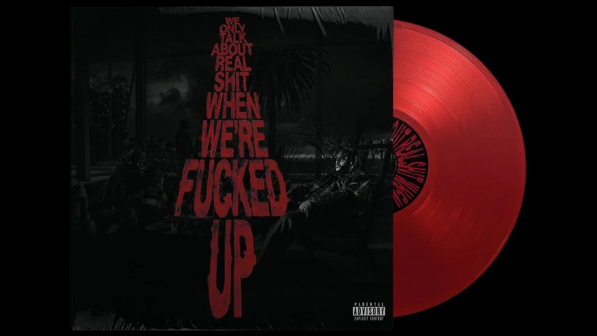 Bas' - We Only Talk About Real Shit When We're Fucked Up - Red - Used - BeatRelease