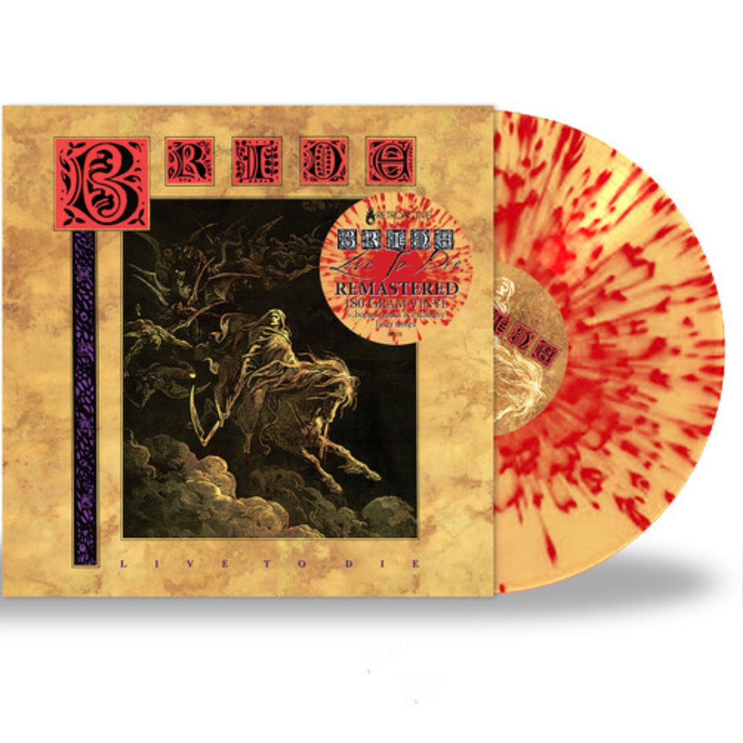 Bride - Live to Die - Tan w/ Red Splatter Vinyl - BeatRelease