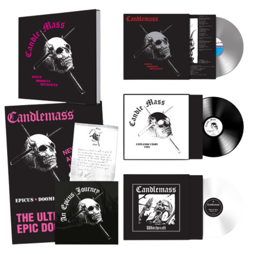 Candlemass - Epicus Doomicus Metallicus: 35th Anniversary 3 - Colored Box Set with Poster - Grey, White & Black - BeatRelease