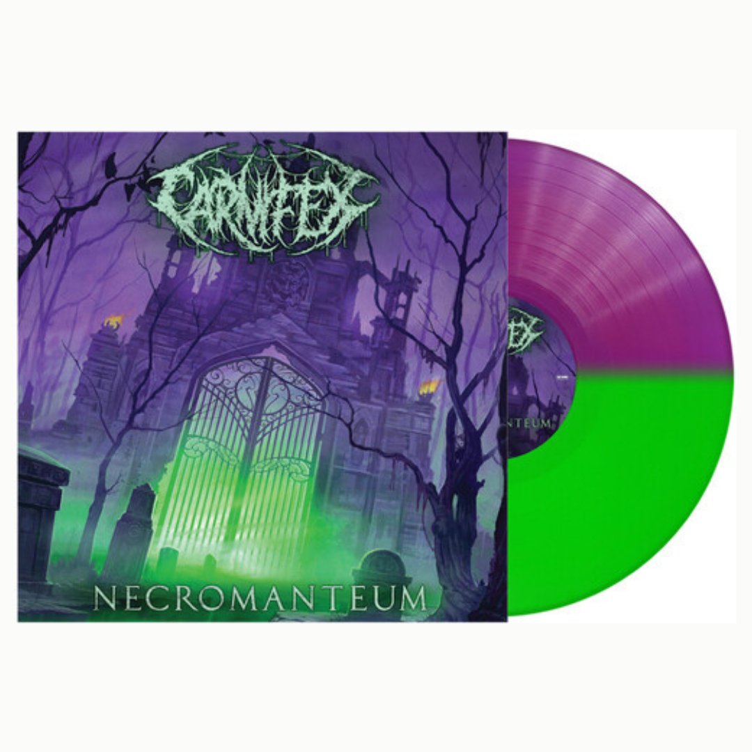 Carnifex - Necromanteum - Neon Green & Purple Split - BeatRelease