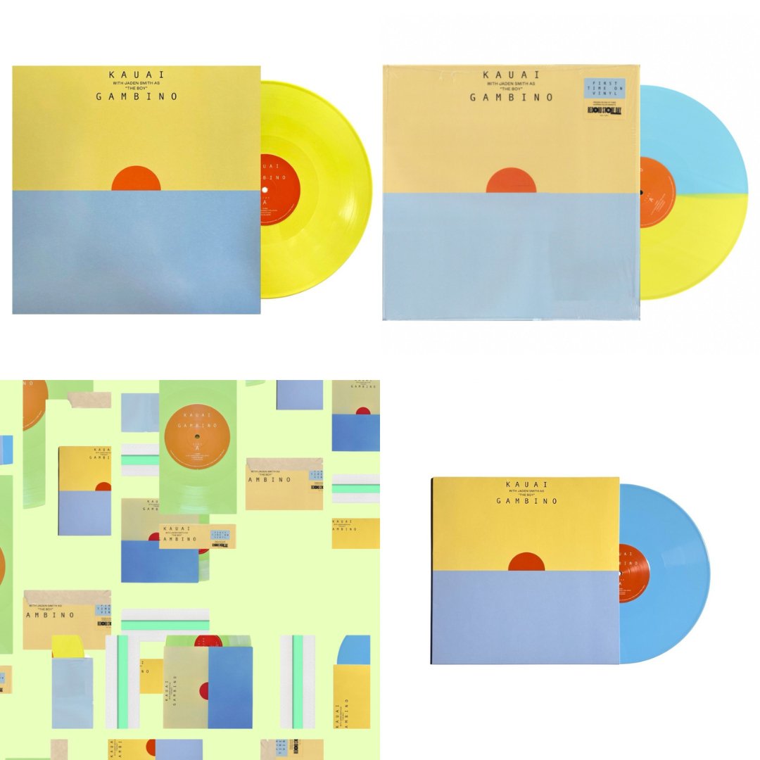 Childish Gambino - Kauai - Blue / Yellow / OR Blue - Yellow Split - BeatRelease