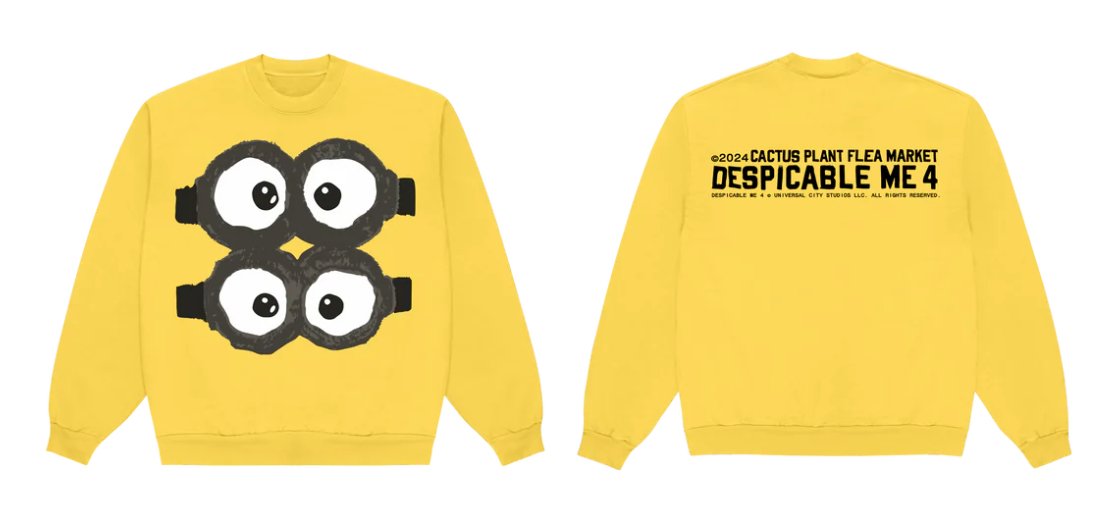 CPFM "DESPICABLE ME 4" MINIONS THEME PARK CREWNECK - BeatRelease