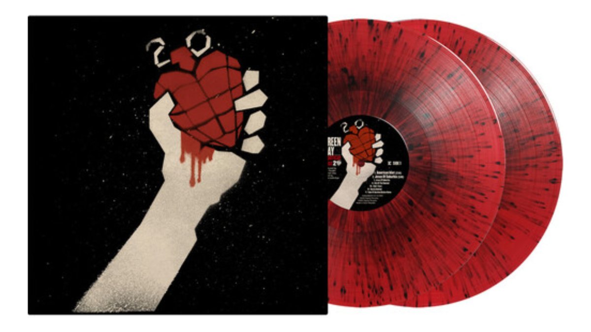 Green Day - American Idiot (20th Anniversary Red & Black Splatter 2LP) - BeatRelease