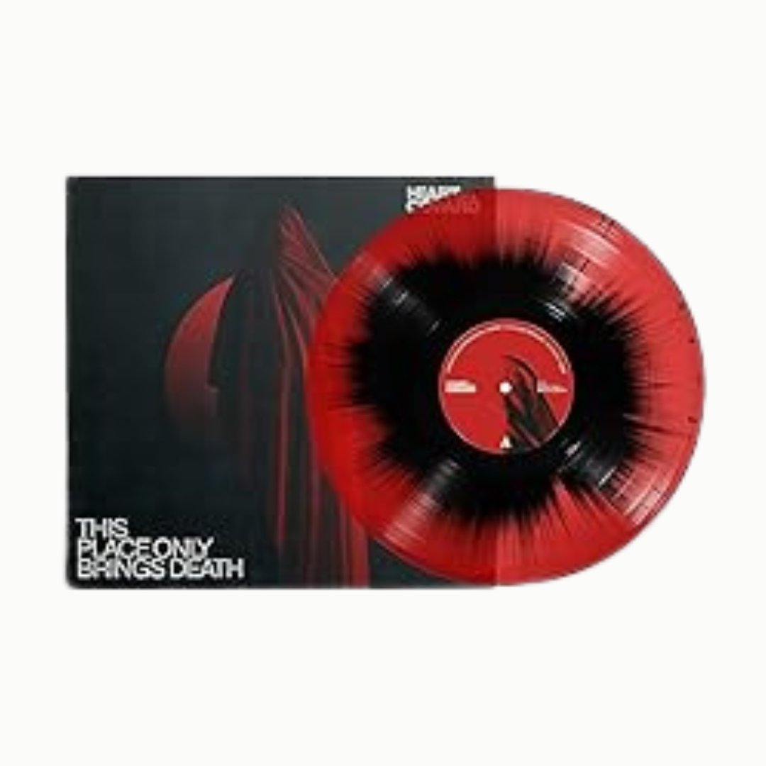 Heart of a Coward - This Place Only Brings Death - Red Transparent With Black Splatter Vinyl - BeatRelease