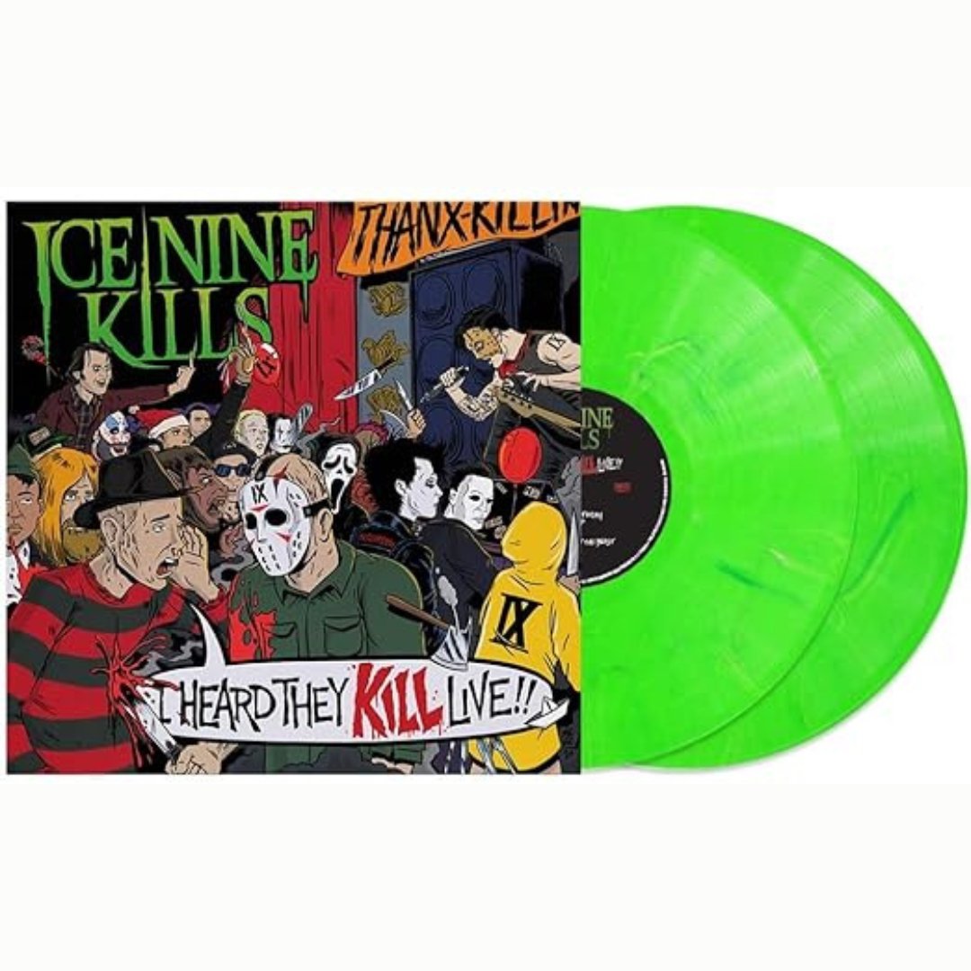 Ice Nine Kills - I Heard They Kill Live - Neon Green Marble Vinyl - BeatRelease