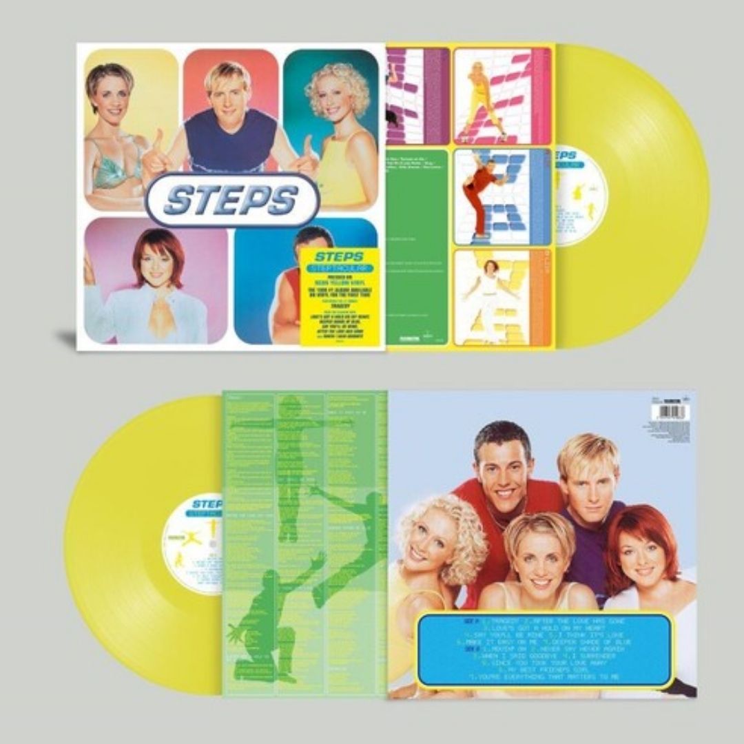 The Steps - Steptacular - 140-Gram Neon Yellow Colored - BeatRelease