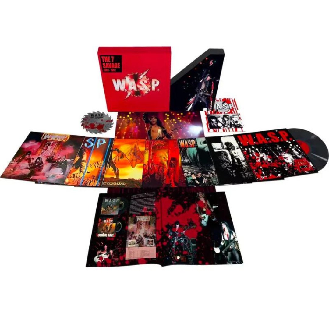 W.A.S.P. - 7 Savage - Second Edition - 8LP Box, 60 Page Book, Poster - BeatRelease