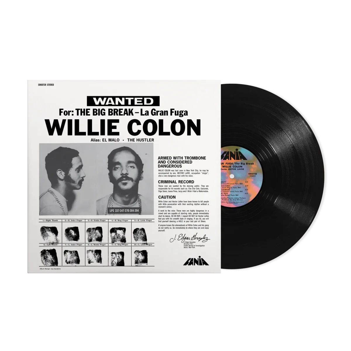 Willie Colon – Wanted By FBI / The Big Break - La Gran Fuga - BeatRelease